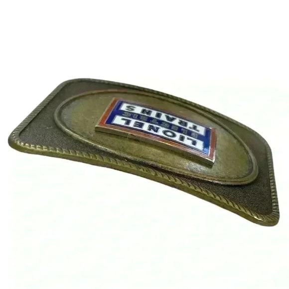 Lionel Electric Trains Brass Belt Buckle Vintage - Picture 4 of 4
